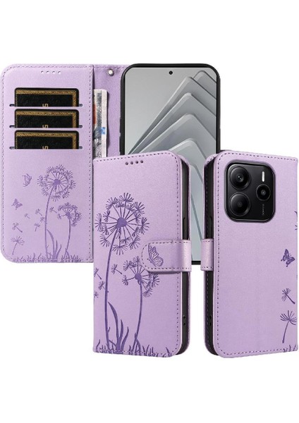 Kart Yuvaları ile Xiaomi Redmi Note 14 4g Flip Case ile Uyumlu ve ve (Yurt Dışından)