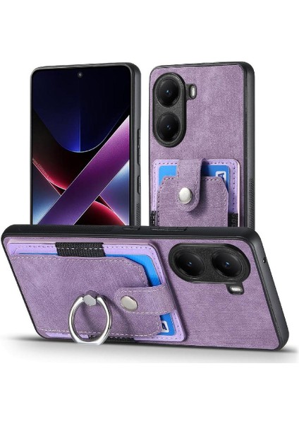 Xiaomi Poco X7 Pro Crad Yuvası Standı Manyetik Araç Montaj Yüzük Tutucu (Yurt Dışından)