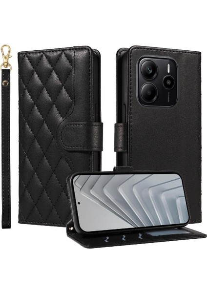 Xiaomi Redmi Note 14 4g Kafes Flip Folio Telefon Kılıfı Için Flip Case ile (Yurt Dışından)