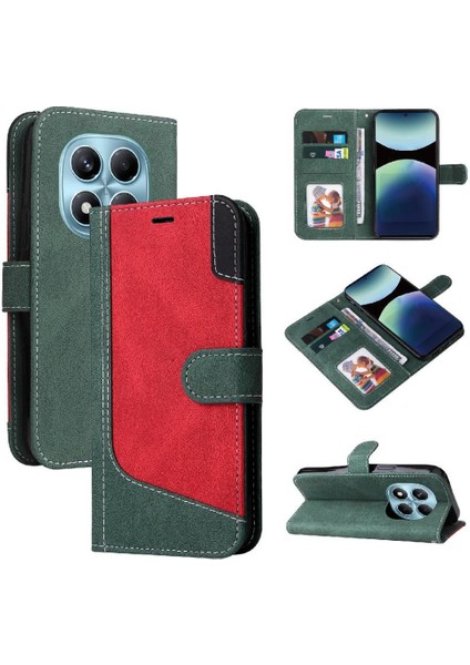 Xiaomi Redmi Not Için Flip Case 14 Pro 4g Yüksek Kalite Benzersiz Patchwork Pu (Yurt Dışından)