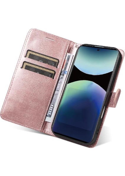 Xiaomi Redmi Not Için Flip Case 14 Pro 4g Yüksek Kaliteli Deri Klasik (Yurt Dışından)