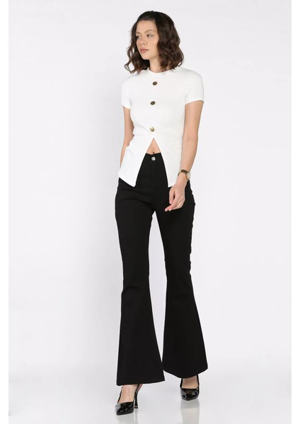 Ispanyol Paça Likralı Kadın Gabardin Pantolon P-00012118 fiyatları