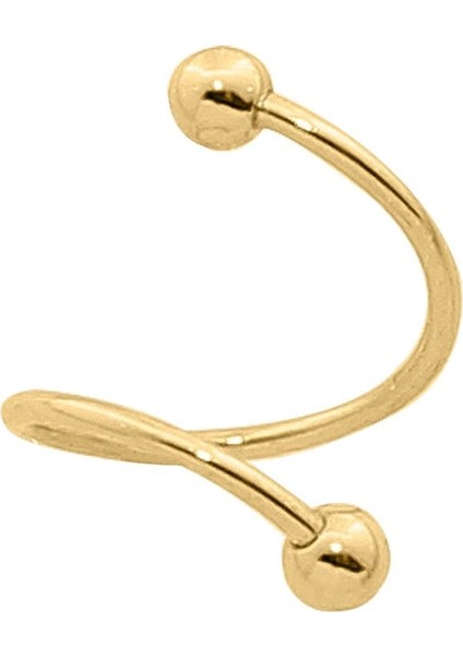 14 Ayar Altın Minimal Halka Piercing