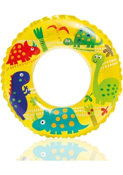Şeffaf Baskılı 61CM Şişme Simit, Eğlenceli ve Renkli Havalı Simit Keyfi