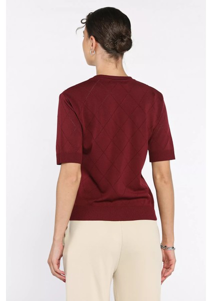 Kendinden Desenli Taşlı Kadın Bluz P-00011142 modelleri