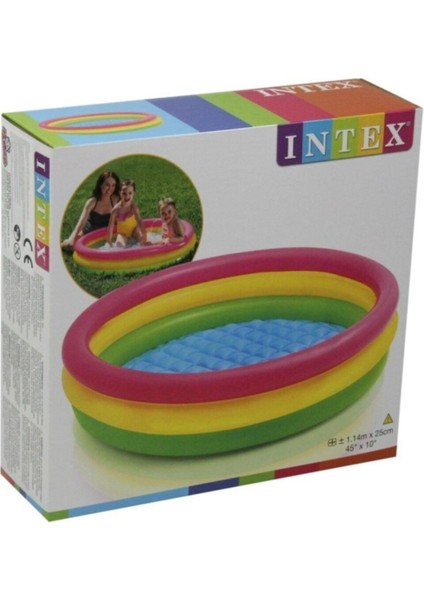 50 Adet Havuz Topu ve Pompa Hediyeli, 114X25 cm Şişme Havuz Seti fırsatları