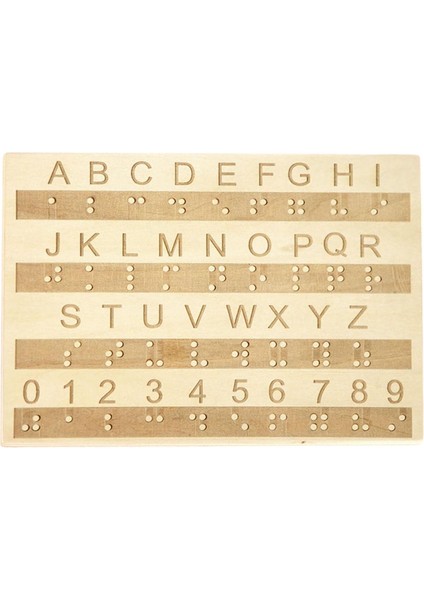 Artan Noktalı Ahşap Braille Tahtası, Yeni Başlayan Öğrenciler Için Kolay Taşınabilir Klavye Eğitim Enstrümanı (Yurt Dışından)