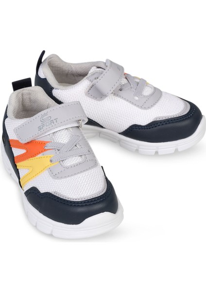Erkek Çocuk Spor Ayakkabı 22-25 Numara Beyaz-Sarı fiyatları