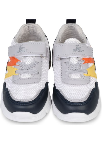 Erkek Çocuk Spor Ayakkabı 22-25 Numara Beyaz-Sarı modelleri