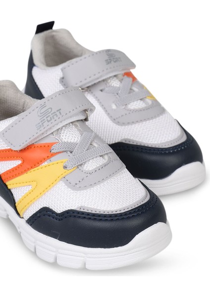 Erkek Çocuk Spor Ayakkabı 22-25 Numara Beyaz-Sarı fırsatları