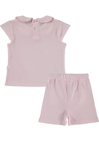 Kız Bebek Şortlu Takım 6-18 Ay Pembe modelleri