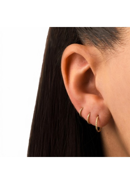 14 Ayar Altın Burgulu Minimal Halka Piercing fiyatları