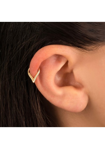 14 Ayar Altın Minimal Halka Piercing modelleri