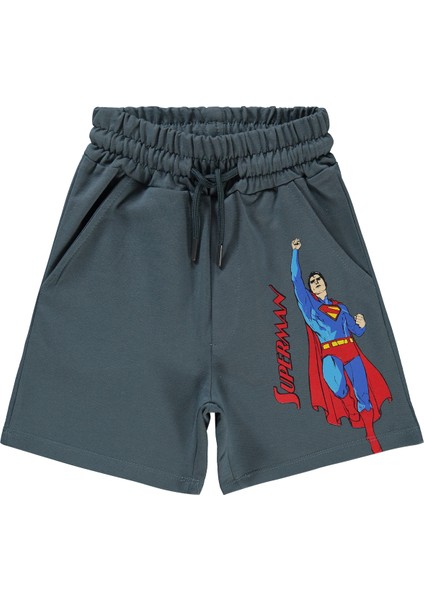 Süperman Erkek Çocuk Kapri 2-5 Yaş Antrasit