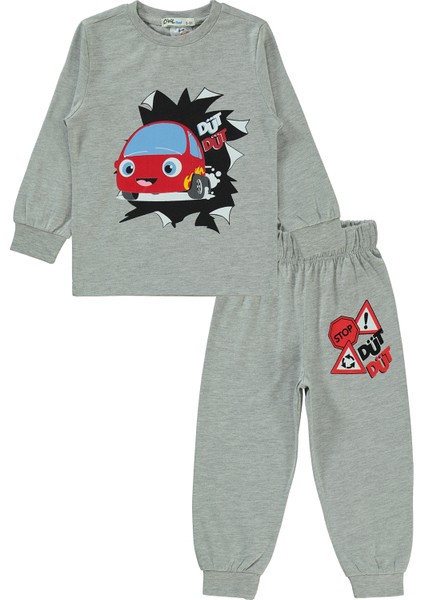 Düt Düt Erkek Çocuk Pijama Takımı 2-5 Yaş Grimelanj