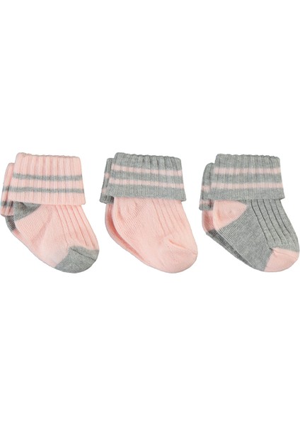 Kız Bebek 3'lü Çorap Set 0-24 Ay Pembe