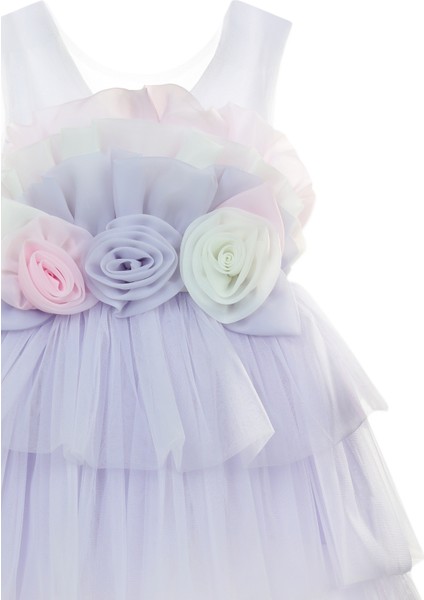 Kız Çocuk Abiye 6-9 Yaş Lila fiyatları