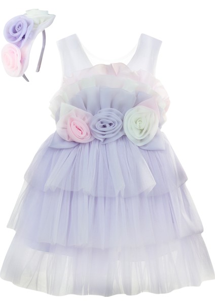 Kız Çocuk Abiye 6-9 Yaş Lila modelleri