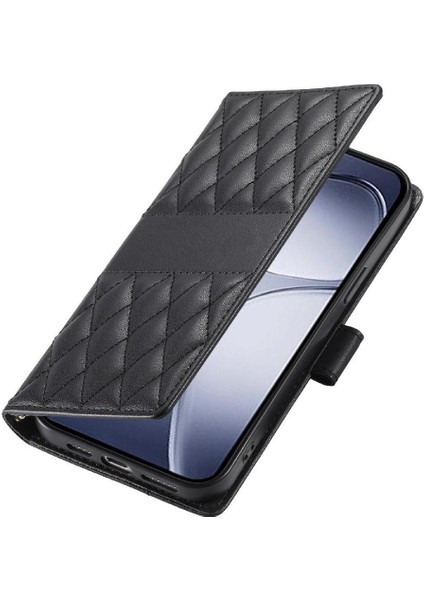 Xiaomi Poco F7 Pro Deri Kılıf Için Flip Case Çift Sapanlar Cüzdan Zarif (Yurt Dışından)