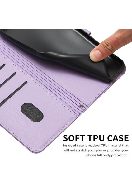 Xiaomi Poco F7 Pro Sevimli Kedi Kart Tutucu Kickstand Pu Için Flip Case (Yurt Dışından)