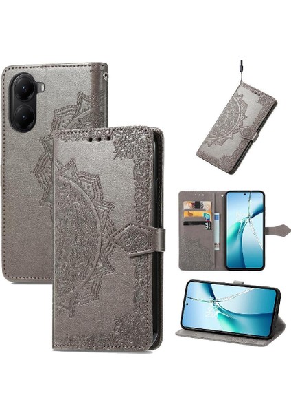 Xiaomi Poco X7 Pro Için Flip Case Darbeye Kapak Kapak Zarif Desen (Yurt Dışından)