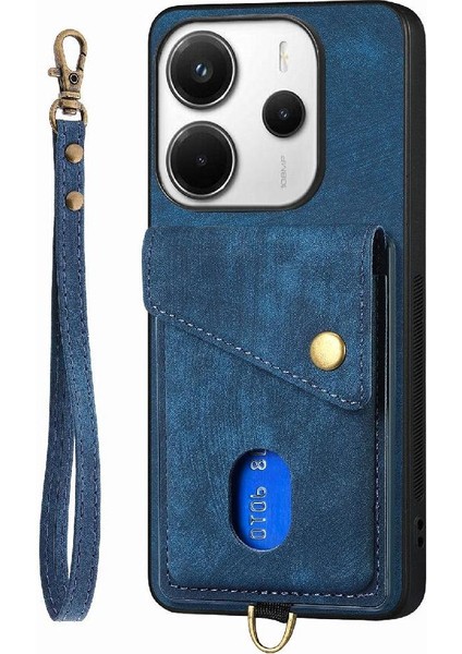 Xiaomi Redmi Note 14 4g Çok Fonksiyonlu Premium Deri Kordon Için Kılıf (Yurt Dışından)