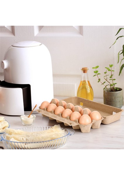 20 Adet Karton Yumurta Kartonları Boş Kağıt Hamuru Yumurta Kartonları Bir Düzine Yumurta Kartonları Konteyner Boş Yumurta Tepsisi Hamuru Yumurta Tutucu (Yurt Dışından)