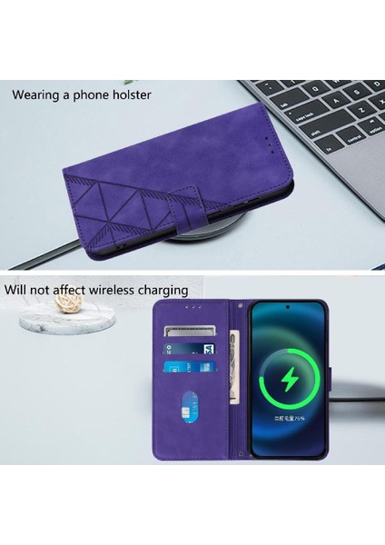 Xiaomi Poco M6 4g Pu Deri Flip Folio Kitap Koruyucu Kredi Için Kılıf (Yurt Dışından) modelleri