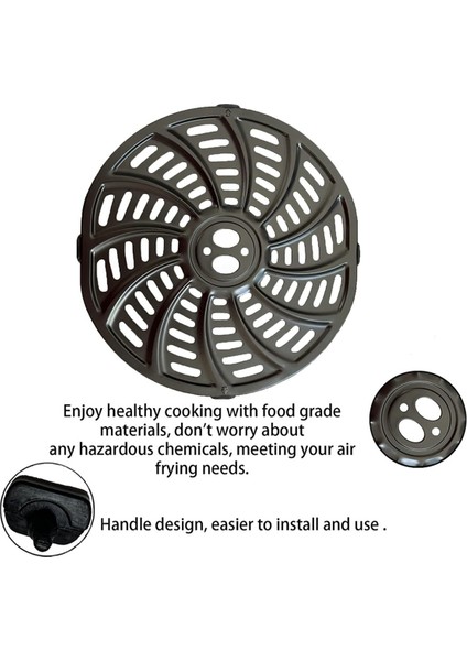 Delikli Ev Rafı Yedek Parçaları Bulaşık Makinesi Hava Fritözü Izgara Tava Tepsisi Instant Pot 6qt Gourmia GAF698/GAF686 (Yurt Dışından)