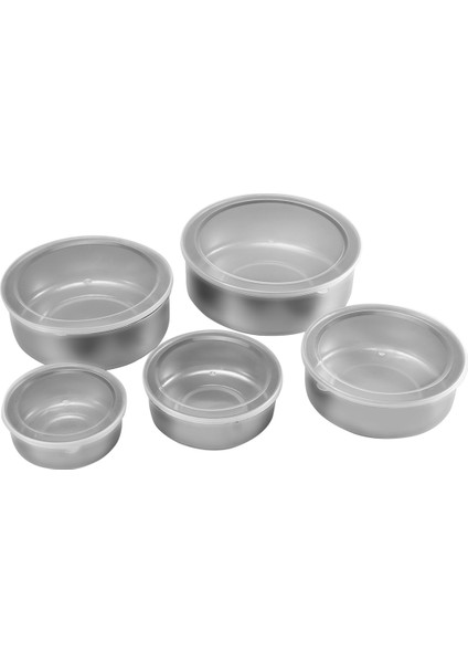 5 Adet Paslanmaz Çelik Gıda Kabı Mühürlü Crisper Saklama Öğle Yemeği Kutusu Kaseleri Kapaklı Gıda Saklama Kutusu Öğle Yemeği Kutusu Kasesi (Yurt Dışından) fırsatları