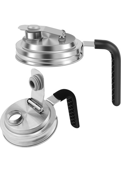 Mason Kavanoz Dökme Kapakları Saplı Geniş Ağızlı Dökme Kapakları Sızdırmaz Konserve Kavanozu Kapaklı Kapaklar (Yurt Dışından)