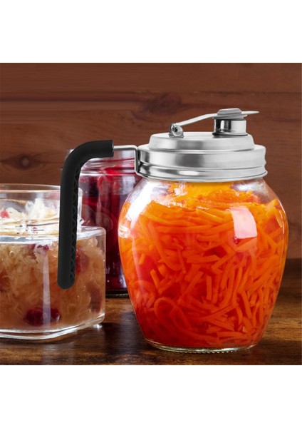 Mason Kavanoz Dökme Kapakları Saplı Geniş Ağızlı Dökme Kapakları Sızdırmaz Konserve Kavanozu Kapaklı Kapaklar (Yurt Dışından) fiyatları