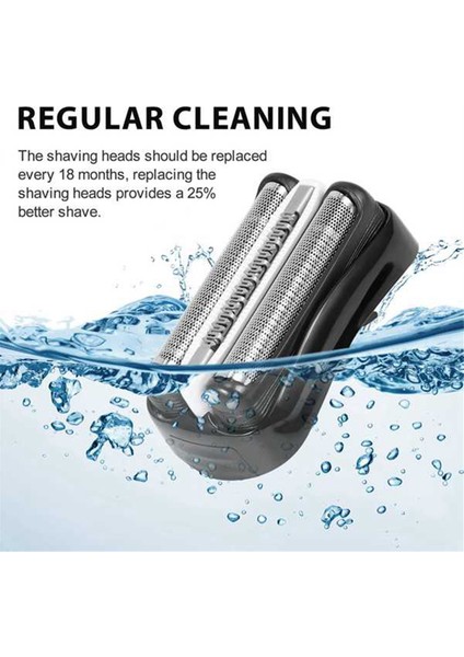 Braun Series 3 301S 310S 320S 330S 340S 360S 380S 3000S 3020S 3040S 3080S Için 32B Tıraş Makinesi Başlığı Yedeği (Yurt Dışından)