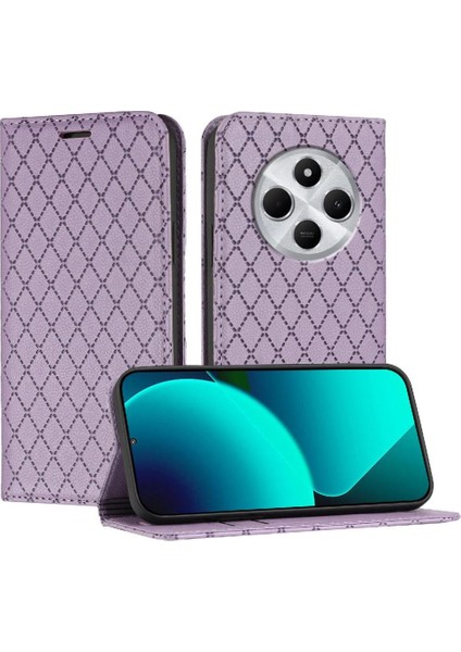 Xiaomi Poco C75 Iş Flip Manyetik Kabuk Kart Yuvaları Tutucu Için Kılıf (Yurt Dışından)