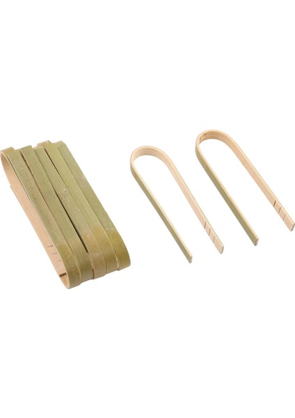 120 Paket Mini Bambu Maşa, 4 Inç Tek Kullanımlık Maşa, Çevre Dostu Mini Tek Kullanımlık Bambu Gereçler Tost Maşası (Yurt Dışından)