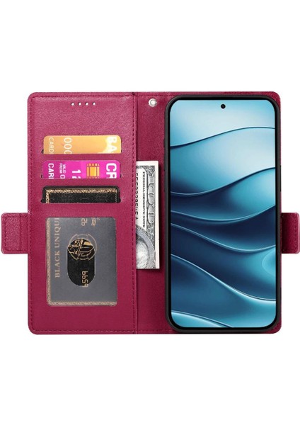 Xiaomi Redmi Note 14 4g Kartvizit Yuvaları Günlük Kullanım Cüzdanı Için Flip Case (Yurt Dışından)