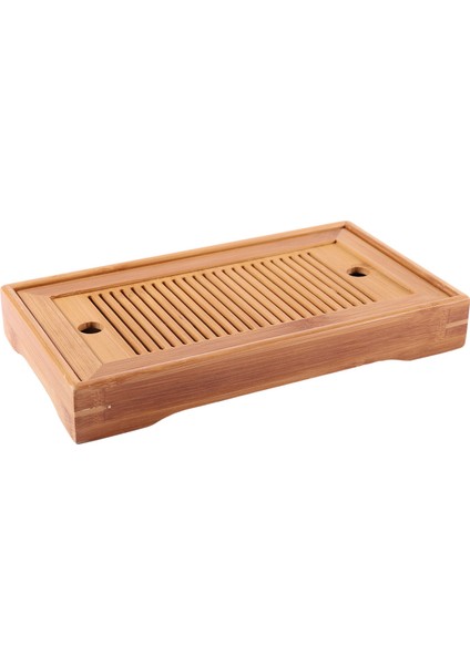 Bambu Çay Tepsileri Kung Fu Çay Aksesuarları Çay Tepsisi Masası Drenaj Rafı 25X14X3.5CM Çin Çay Servis Tepsisi Seti (Yurt Dışından)