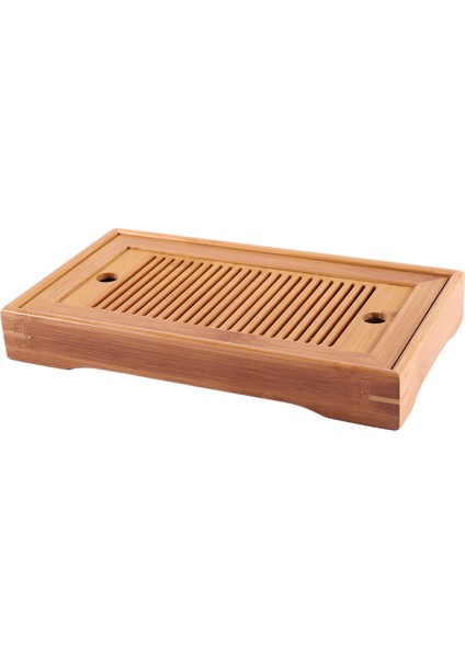 Bambu Çay Tepsileri Kung Fu Çay Aksesuarları Çay Tepsisi Masası Drenaj Rafı 25X14X3.5CM Çin Çay Servis Tepsisi Seti (Yurt Dışından)