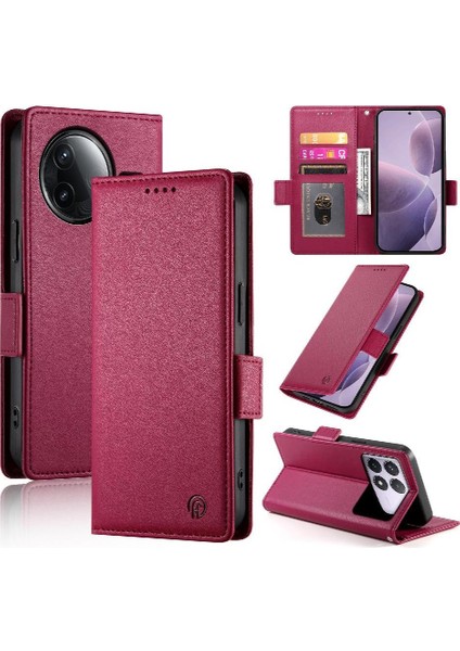 Xiaomi Poco F7 Ultra Iş Cüzdan Günlük Kullanım Kart Yuvaları Için Flip Case (Yurt Dışından)