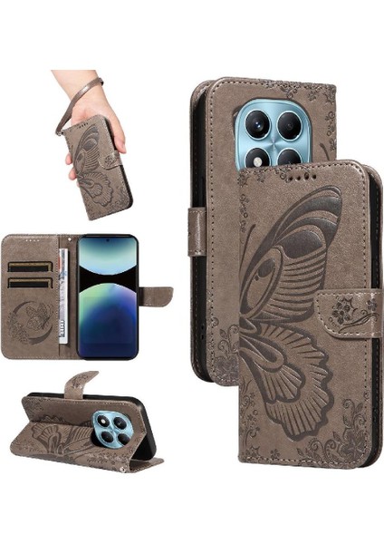Xiaomi Redmi Not Için Flip Case 14 Pro 4g Kabartmalı Kelebek Ayrılabilir (Yurt Dışından)