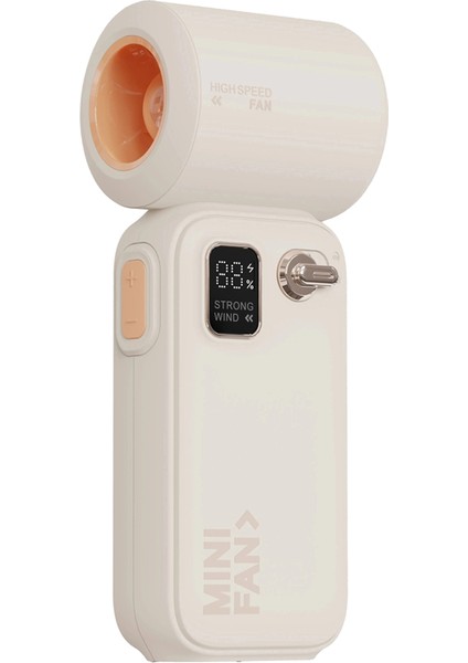 Şarj Edilebilir Turbo El Fanı - Taşınabilir, Ayarlanabilir Hızlar, Seyahat, Kamp, Açık Hava Aktiviteleri Için Mini El Tipi Tasarım (Yurt Dışından)