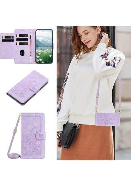 Moda Cüzdan Kılıf Için Xiaomi Redmi Note 14 4g Pu Deri Lale Kabartmalı (Yurt Dışından) fırsatları