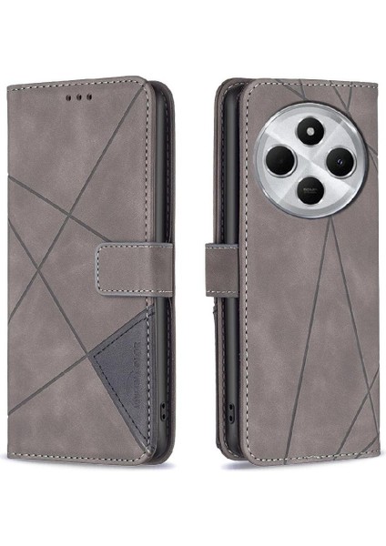 Xiaomi Poco C75 Kart Tutucu Kickstand Darbeye Dayanıklı Manyetik Pu Için Flip Case (Yurt Dışından)