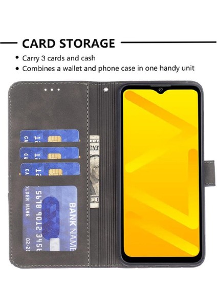 Xiaomi Poco C75 Kart Tutucu Kickstand Darbeye Dayanıklı Manyetik Pu Için Flip Case (Yurt Dışından)