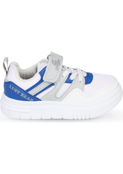 Erkek Çocuk Spor Ayakkabı 26-30 Numara Beyaz-Saks