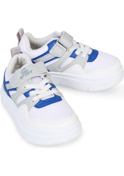 Erkek Çocuk Spor Ayakkabı 26-30 Numara Beyaz-Saks fiyatları
