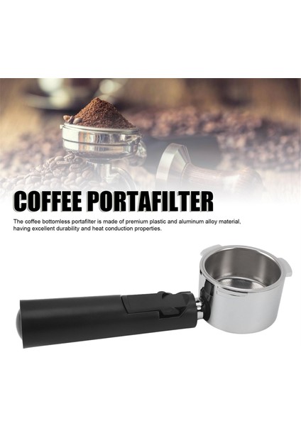 Alüminyum Alaşımlı Kahve Portafiltresi, Çeşitli Kahve Makineleri Için 51MM Ekstraksiyonlu Kahve Dipsiz Portafiltresi (Yurt Dışından) fırsatları