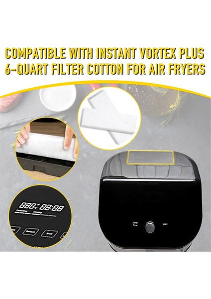 12 Adet Hava Fritöz Filtresi, Filtreleme Sistemine Sahip Anında Vortex Plus 6 Quart Hava Fritözü Için, Kokuları Gidermede Etkili (Yurt Dışından) modelleri