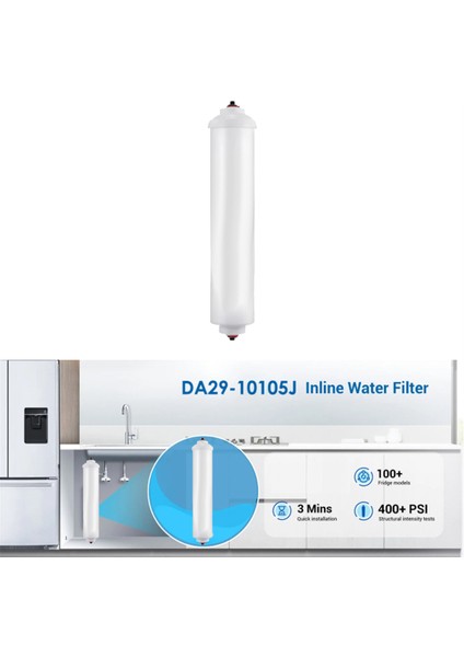 DA29-10105J Sıralı Su Filtresi Buzdolabı Filtre Elemanı Hindistan Cevizi Kabuğu Aktif Karbon Çubuk Filtre Elemanı 1 Adet (Yurt Dışından) indirimleri