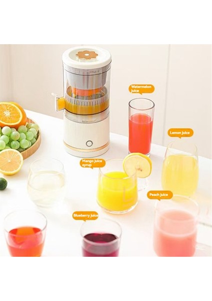 Otomatik Ayırma Sıkacağı Taşınabilir Meyve Suyu Makinesi Elektrikli Sıkacağı Şarj Edilebilir Meyve Sıkacağı Blender 7.4V Beyaz (Yurt Dışından) fiyatları